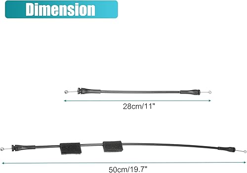 Miniatura 4 de X AUTOHAUX Cable de liberación del pestillo de la puerta de carga del lado derecho trasero para Ford E-150 E-250 E-350 E-450 E-550 Econoline Super