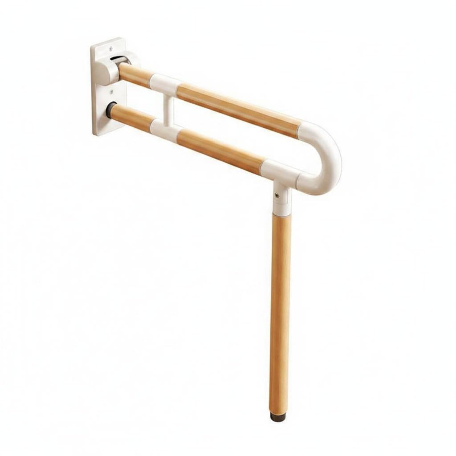 Harilla Corrimano per Toilette Barra di Sostegno Maniglia Binario di Supporto Pieghevole in Alluminio Stabile Adatto Donne Uomini Bagno Casa Ospedale Hotel, 60CM