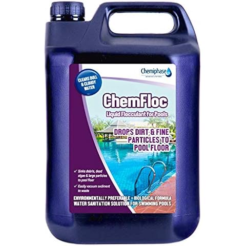 ChemFloc - Liquid Flocculant for Swimming Pools, Hot Tubs, Spa - 5 Litres Cover
