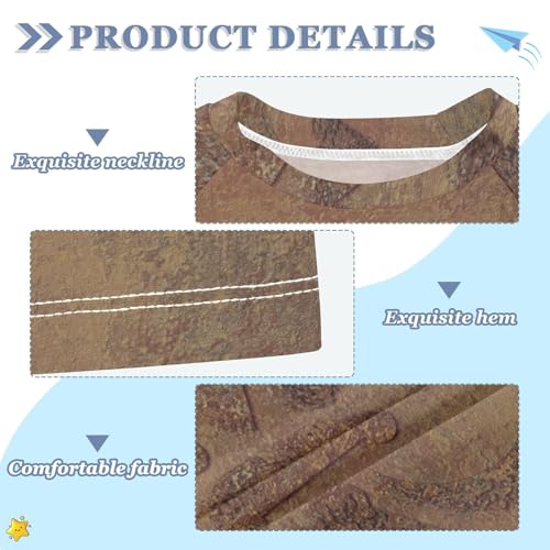 Aflyko Mardi Gras Kid Rashguard Shirt Fleur De Lis Vintage Brown Boys Girls Swimsuit Top3