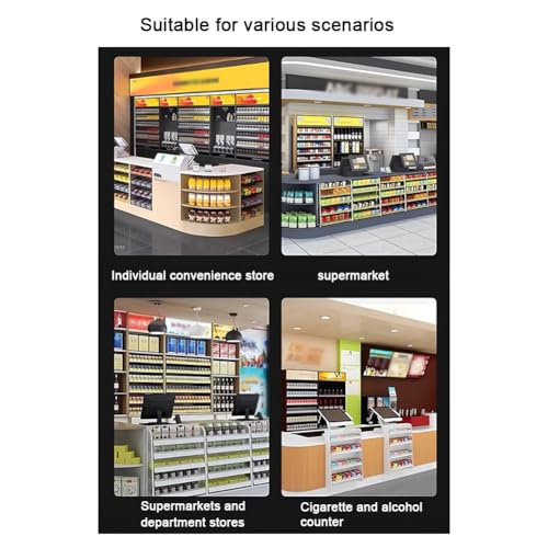 Vitrina para cigarrillos de pared para organizar y asegurar tabaco en el mostrador 7