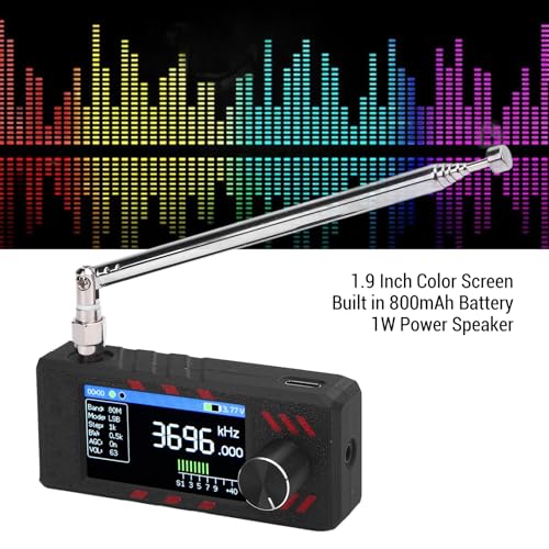 Receptor de radio portátil banapoy Full Band 1.9 pulg miniatura 2