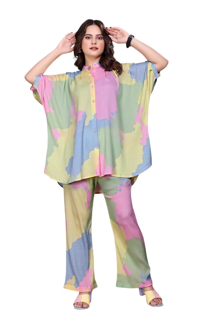 Women's Stylish Co-ord Set | 2-Piece Top & Bottom Matching Set | Casual & Party Wear