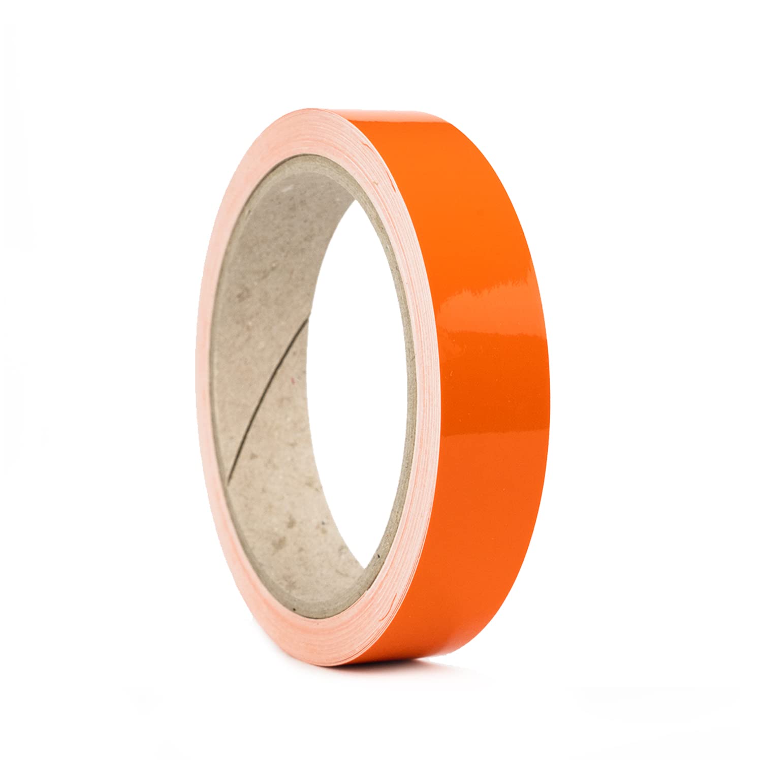 Auto Zierstreifen Orange Folie Folienstreifen Glänzend Autodekor Pinstripes Dekorstreifen Modellbau KFZ Wohnwagen Boot (20mm, Orange)