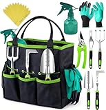 GROWIT Heavy Duty Gardening Tools - 23-Piece Gardening Gifts for Women, Men,...