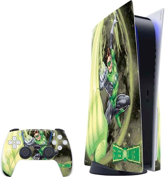 Skinit Decal Gaming Skin Compatible with PS5 Bundle - Officially Licensed DC Comics Green Lantern Blackest Night: Tales of The Corps 1 Cover Design