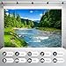 River Stream Backdrop Mountain Forest Pine Trees Natural Landscape Photography Background Clouds Blue Sky Outdoor Games Theme Party Background Decorations Jungle Trees Backgrounds Props 7x5ft