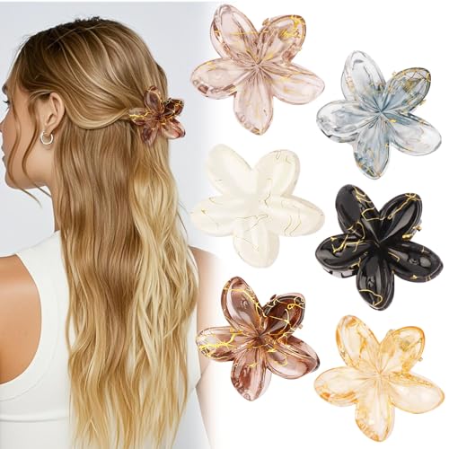 CUBACO 6 pinzas flores pequeñas para cabello mujeres miniatura 1