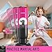 Punching Bag with Gloves for Kids Boys Girls 3 4 5 6 7 8 9 10 11 12 Years Old Birthday Gifts Boxing Bag Inflatable Toys Karate Equipment Bounce Dummy Man Toy - Pink