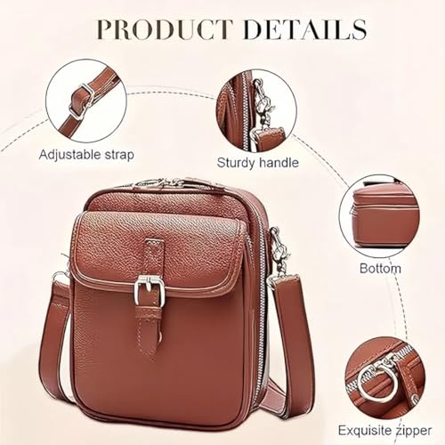 Collaboraten1 Crossbody Leather Bag Urvashi Crossbody Leather Bag for women Vintage Anti-Theft with Built in Walle2