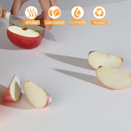 Image of Crasts Multipurpose Super Strong EVA Anti-Slip Kitchen Mats for Cupboard | Washable Shelf Liners for Kitchen Shelves, Cabinet Placemats (White, 45W x 500L cm (5L m))