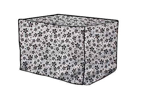 Image of The Furnishing Tree PVC Waterproof Microwave Oven Cover Compatible for Morphy Richards 25 L Convection 25 CG with 200 ACM Floral Pattern Grey
