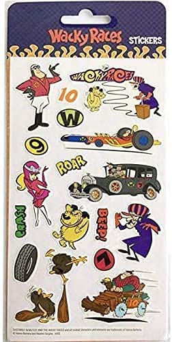 Dastardly Cartoon Wacky Figure Head Retro Bundled With Nostalgia Pop Culture Hanna-Barbera 3D Hanger Blind Bag Wb + Spoof Mini Icons + Races Penelope Pitstop, Muttley & Peter Perfect Stick Ons 4 Items #TOP4