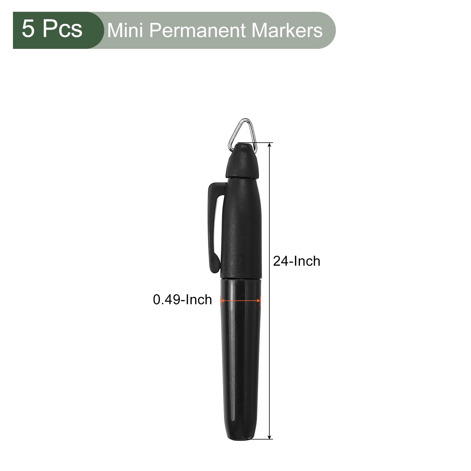 YOKIVE 5 Pcs Mini Permanent Markers - Image 2