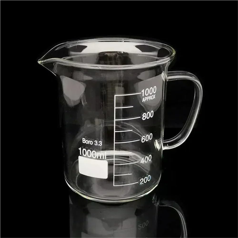 Vaso Vidrio Lab Con Asa Vidrio 50-2000Ml Vidriería Clara 1Pza | Todo vidrio, vasos de precipitados graduados(2000)
