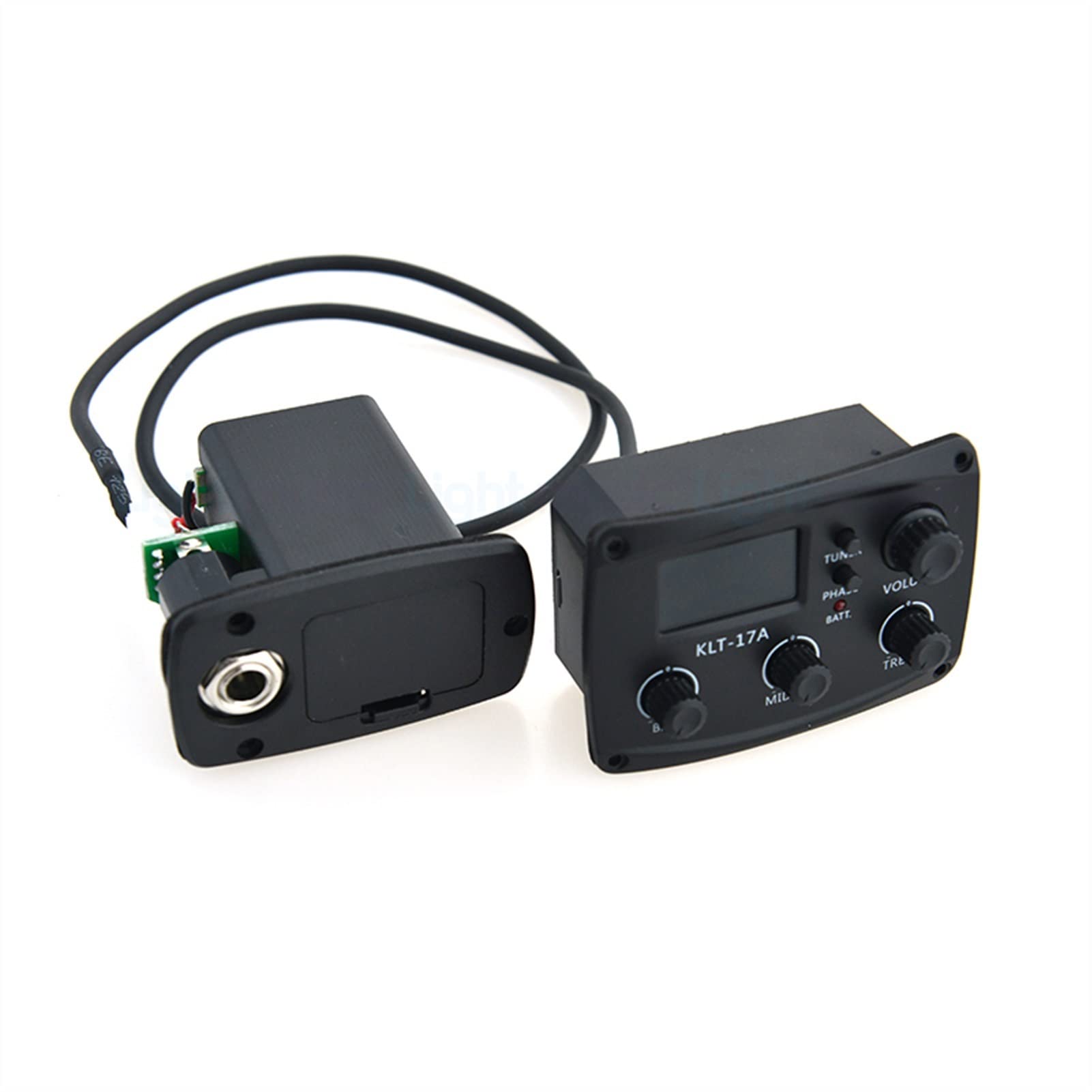 TSTS Preamplificador De Recogida De Guitarra Acústica con Ecuador Digital Ecualizador De Sintonizador con Accesorios De Guitarra De Sintonizador Pastilla preamplificador Guitarra acústica