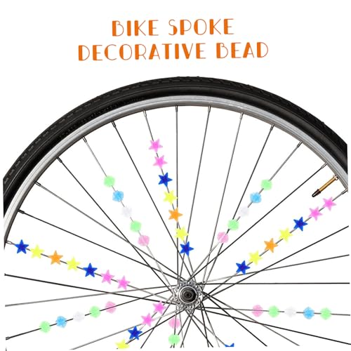 Cuentas para radios de bicicleta con facil enganche clip multicolor de plastico 170 unidades 5