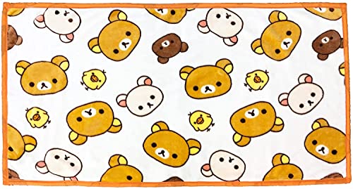 丸眞 ロングブランケット リラックマ フェイシーズリラックマ H80×W150cm かわいい ふわふわ おしゃれ 防寒グッズ 6485003600