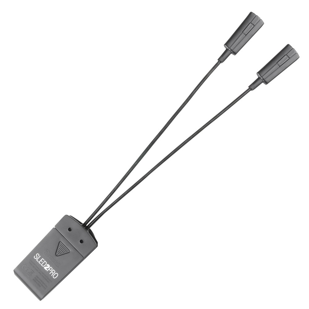 ADAM HALL SLED2PRO SLED 2 Pro LED-Notenpultleuchte incl. Stecker-Netzteil, USB-Kabel (4x Leuchtdioden, 2x Schwanenhälse) Flexilight Minilight