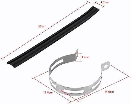 Miniatura 4 de Soporte de abrazadera de silenciador de escape, soporte de tubo de silenciador de escape universal de motocicleta, soporte de tubo de silenciador de