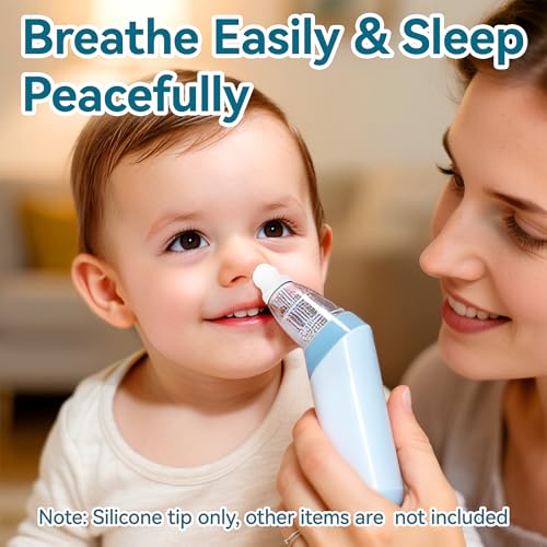 Image of Compatible with Grownsy / Watolt / LittleTora / HEYVALUE / Cocobela / HailiCare / MOMIDEAL / KIDIRA / TEQIN Baby Nasal Aspirator Replacement Tips (6 Packs)