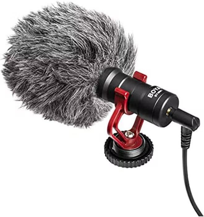 DreamzonMaic to improve sound Compatible with Cameras And Mobiles Maic Boya BY-MM1 Black