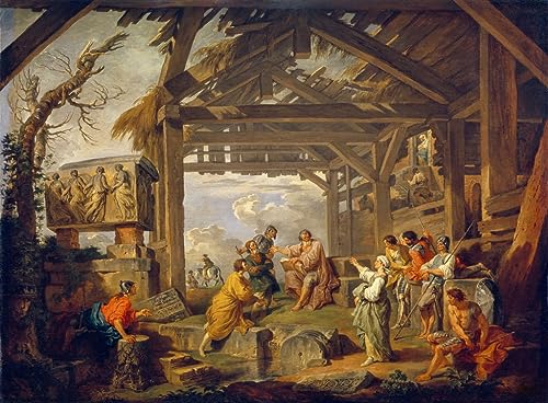 Posters et art pour décoration chambre : Tableau la sibylle de Cumes de Paolo Pannini