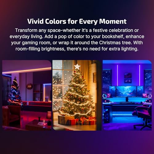 Image of OLIGHT RGBIC LED Strip Lights Ostrip2 16.4ft, Smart Control, APP | Work with Alexa,DC24V 2700K-6500K,IP65, ETL,DIY Color Changing, Music Sync,LED Lights for Bedroom, Cabinet, TV Home Decor
