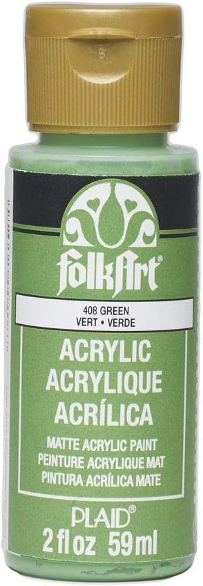 FolkArtAcrylic Paint in Assorted Colors (2 oz), 408, Green