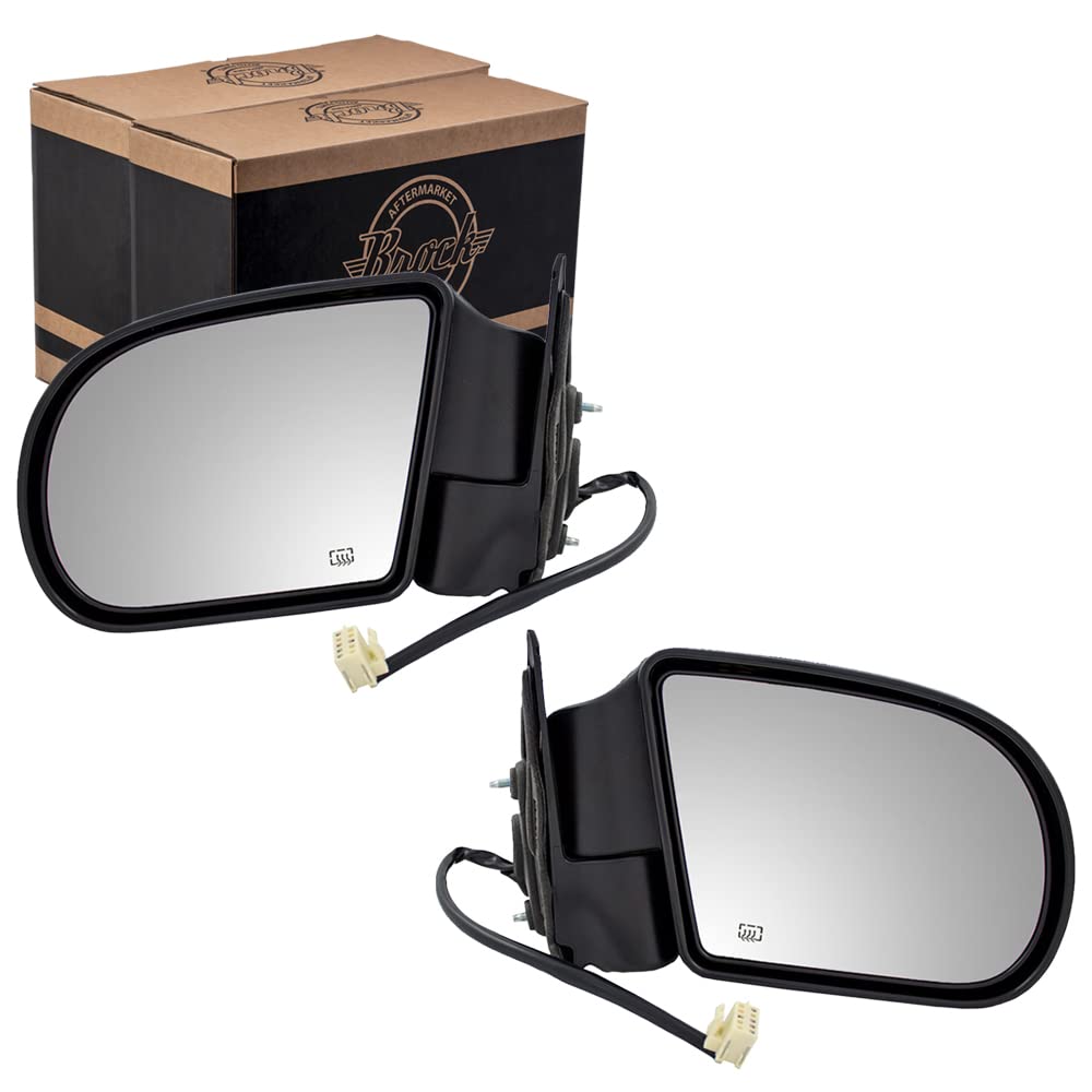 Power Mirror for 1999-2005 Blazer Metal Base Heated Manual Fold for 1999-2004 S10 for 1999-2001 Jimmy for 1999-2004 Sonoma for 1999-2001 Bravada