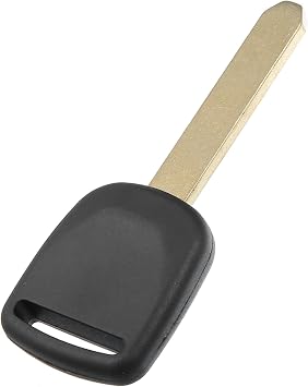 Replacement Uncut Transponder Chip Ignition Key Fit for Honda Civic CR-V 2002-2006 for Honda Odyssey Pilot 2003-2004 HO01PT - Pack of 1 Black Replacement