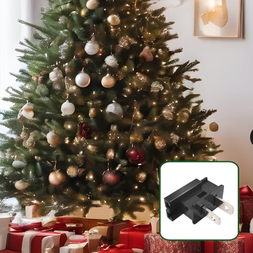 Image of 25 Pack SPT-1 Vampire Male Plug for Christmas Lights Sets - Slip, Zip, Gilbert (SPT-1 Black)