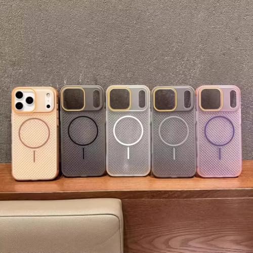Coque iPhone 15 Plus violette en maille respirante à induction