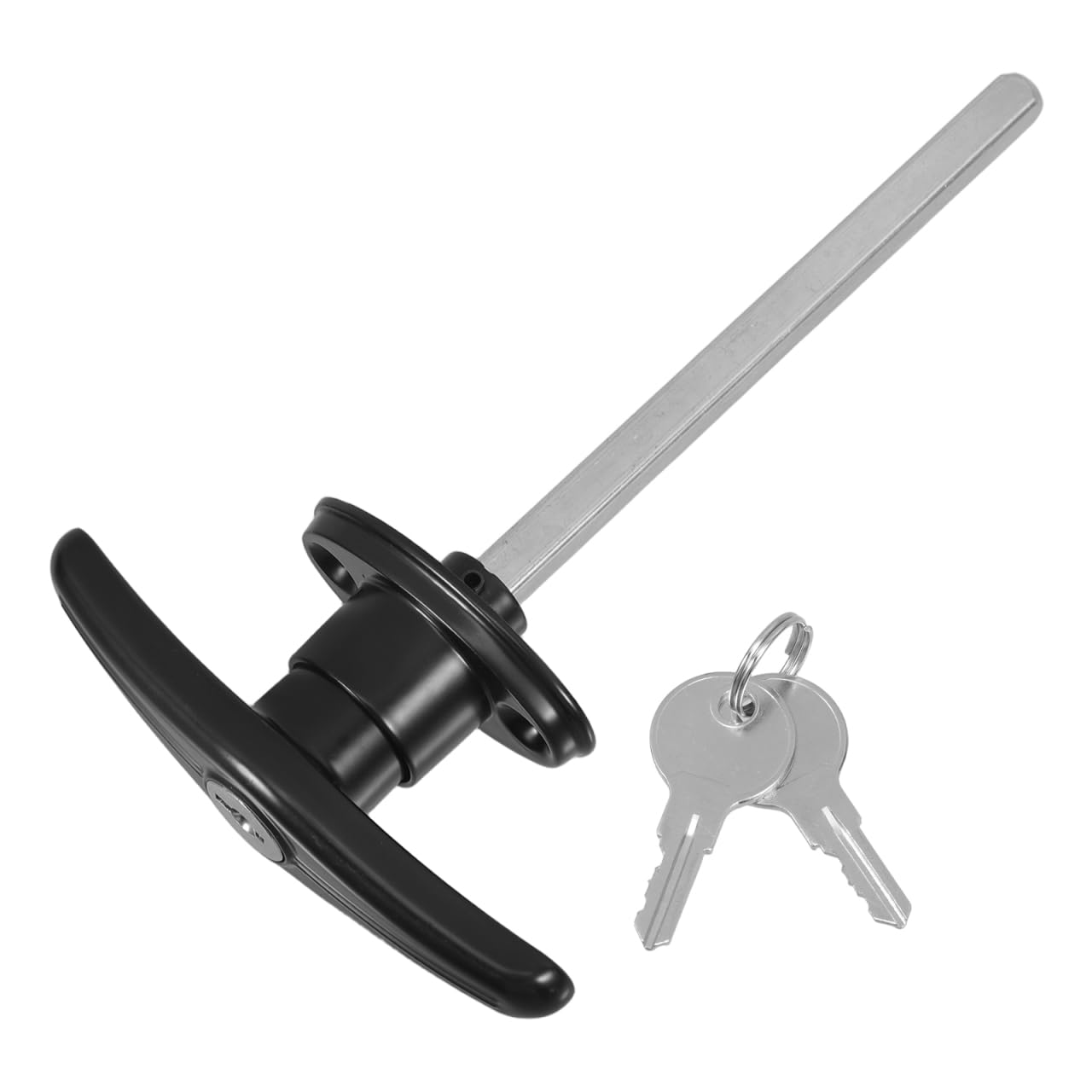 Serrure de Porte de Garage T-handle avec Clé de Zinc Poignée de Verrouillage pour Bâtiments Extérieurs