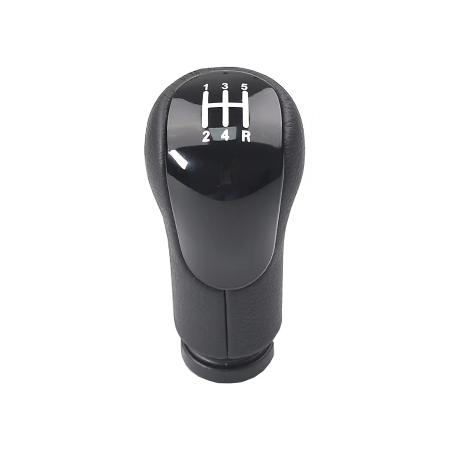 Ouvecr Black 5 Speed Car Shift Gear Knob Handle For For Fiesta For Fusion For Transit For Connect 2002-2008-On 5 6 Speed Gear Shift Knob Handle Gear Shift Cover(Black 5 Speed)