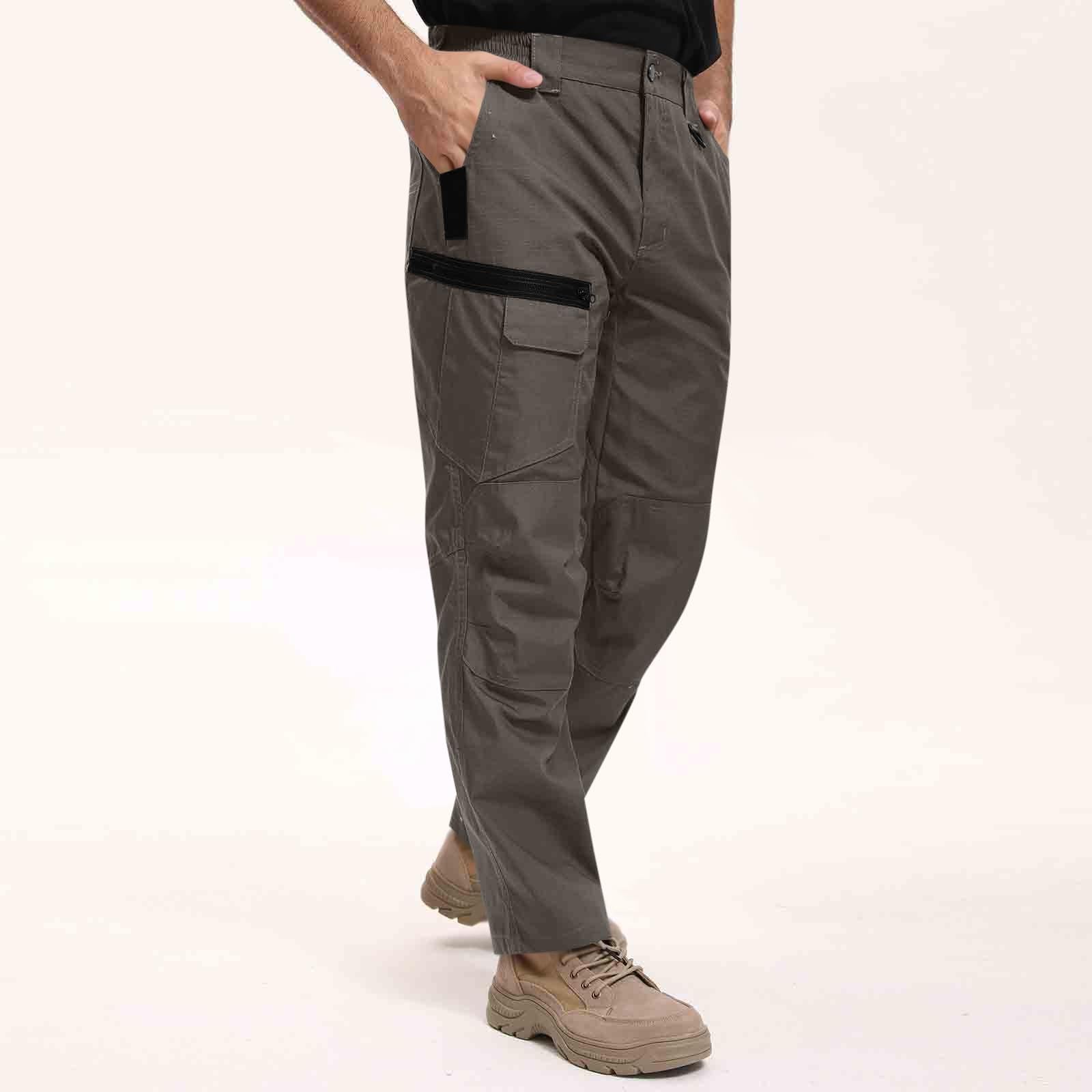 Generisch Herren Cargohose Jogginghose Chino Hose Arbeitshose Casual Sweatpants Sport Trainingshose Outdoorhose elastischem Bund Freizeithose Einfarbig Sporthose Atmungsaktive Sommerhose mit Taschen