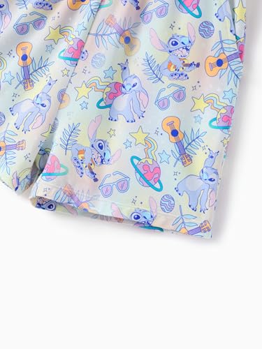 Image of Disney Princess Frozen Minnie Mouse Stitch Girls Romper With Pocket Sleeveless Jumpsuit One Piece Outfit For Toddlers & Kids