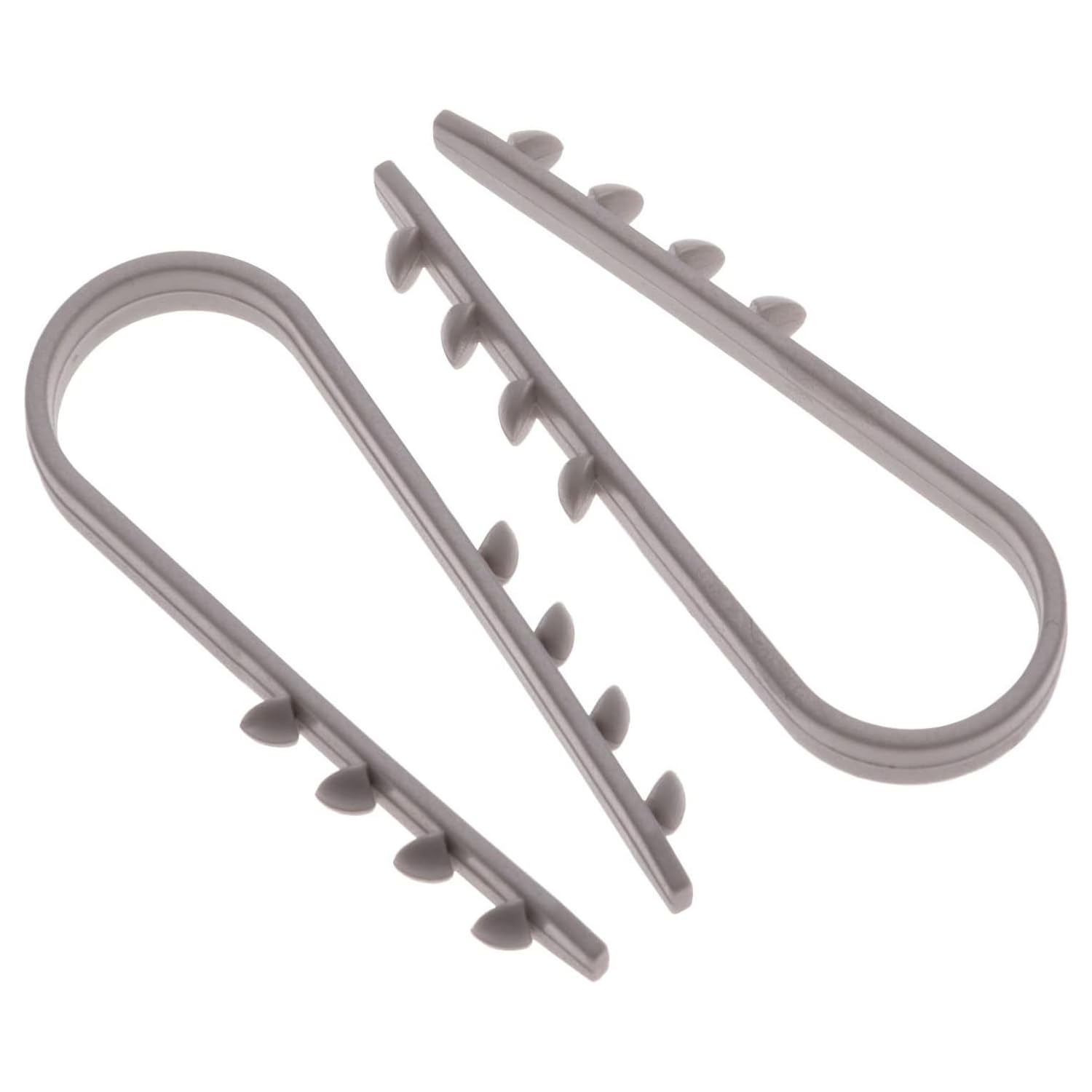 Keple Abrazadera para Cable Redondo (Paquete de 100) Clips de Material Plástico Blando Abrazadera de Cable Clips Lines Clamps Cable Eléctrico de Pared para el Cable de Ethernet Tamaño (3mm x 13mm)