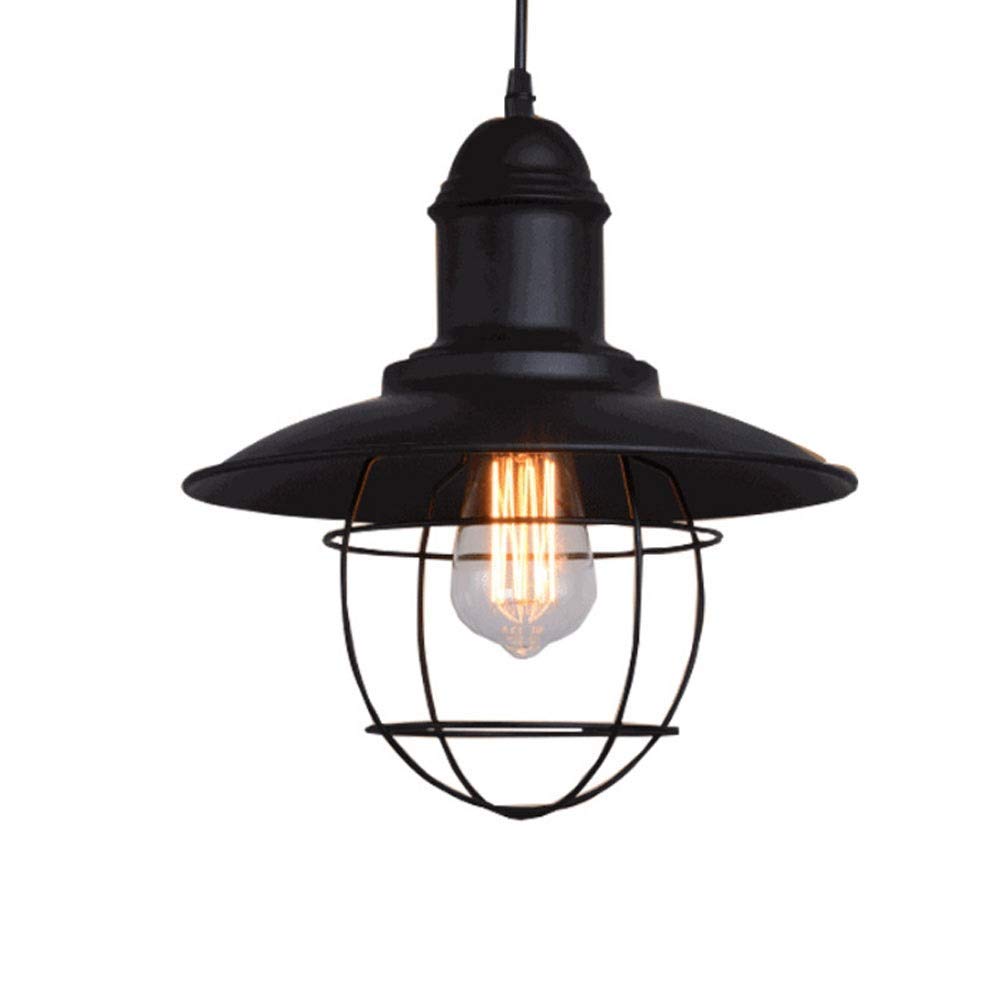 Lámpara colgante E27 Edison vintage lámpara de techo industrial de hierro