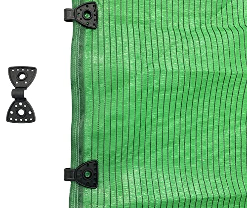 Pack clips de sujeción para mallas de sombreo y ocultación, pinzas de sujeción malla ocultacion, clip para malla de sombreo, grapas sujeción (40)