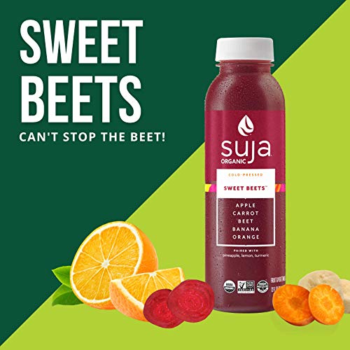 Suja Organic Cold-Pressed Sweet Beets, Vegetable & Fruit Juice Blend Smoothie With No Additives, Excellent Source Of Vitamin C & Potassium, Vegan, Plant-Based & Usda Certified (12 Fl Oz) #TOP3