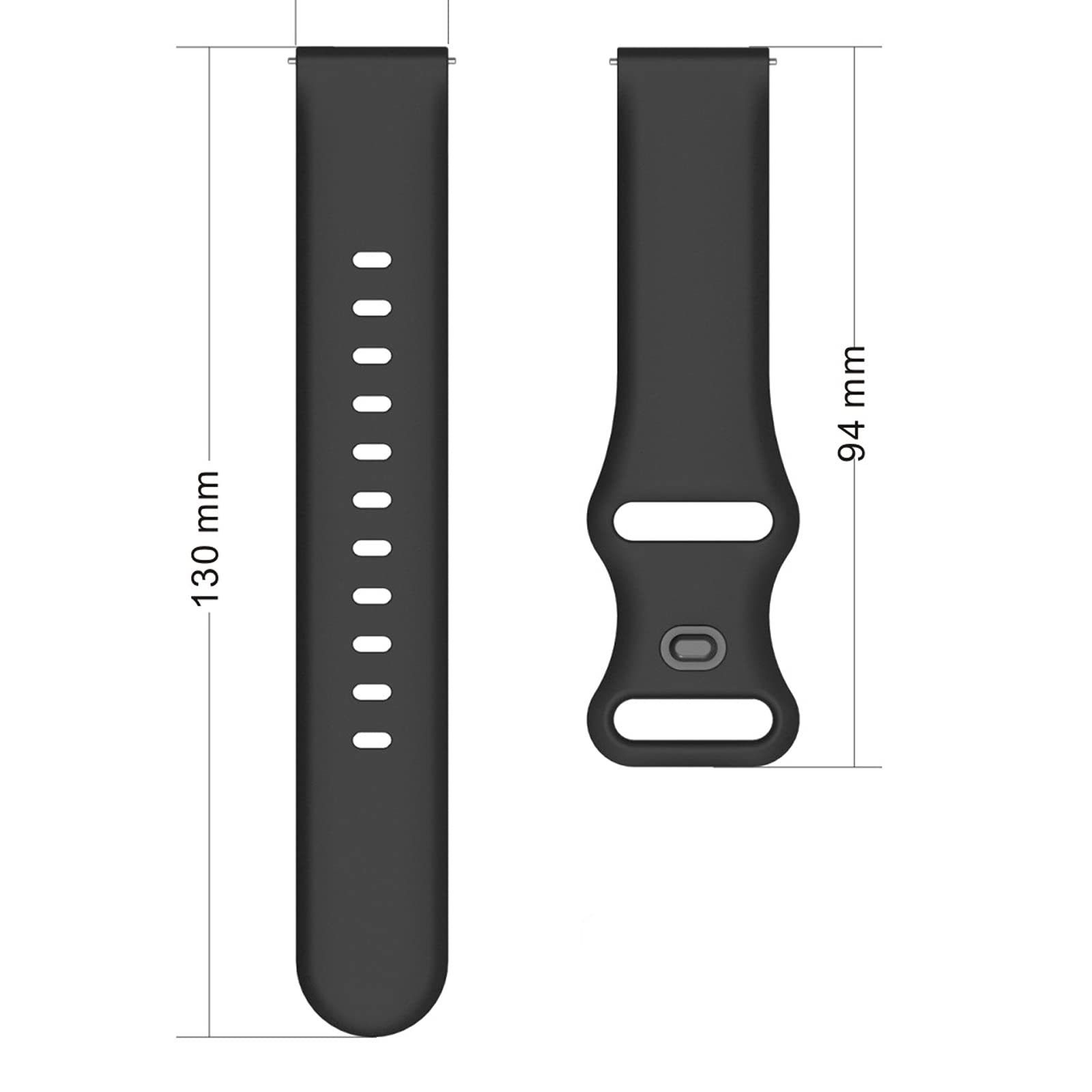 Blueshaweu Bracelet de rechange en silicone - 20 mm - Compatible avec Ice-Watch - ICE smart junior 2.0 - 3.0 - 3.0 FM