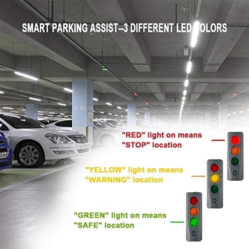 Mrcartool Parking Aid System for Garage - Car Park Assist Sensor System Smart Parking Aid Gadget Safe Light Parking System Assist Distance Stop Aid Guide Sensor for Home Garage - Thumbnail 2