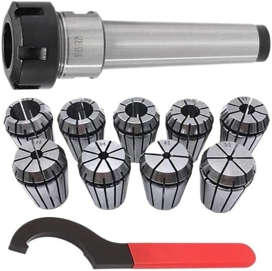 Compatible for Morse Taper Collet Set, MT2 MT3 MT4 ER25 with Wrench, 1-16mm CNC Milling Tool(MTA3-ER25(11PCS))