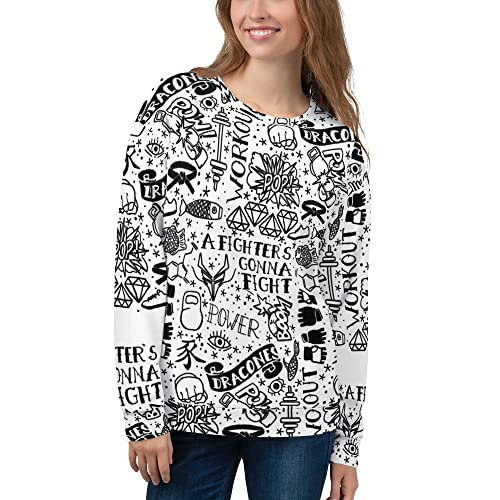 Sweat-shirt unisexe Pop White blanc XL pour éviter les hauts trop serrés