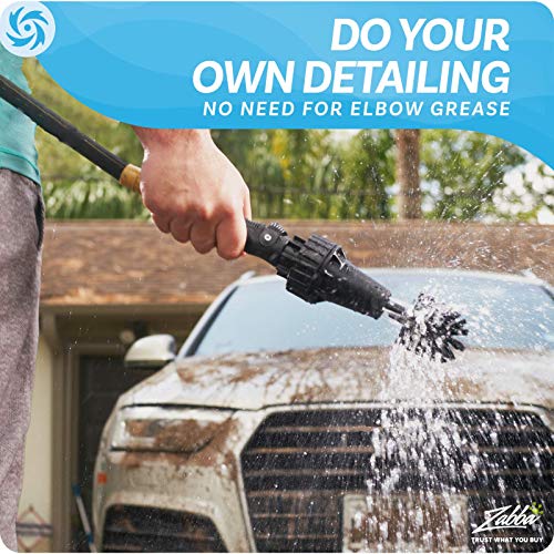 Brush Hero Wheel Brush - Auto Cleaning Kit Water, Powered Rim Cleaner To Scrub And Wash Tires, Grills, Bike And Motorcycle Wheels, Car Detailing Spinning Brushes #TOP7