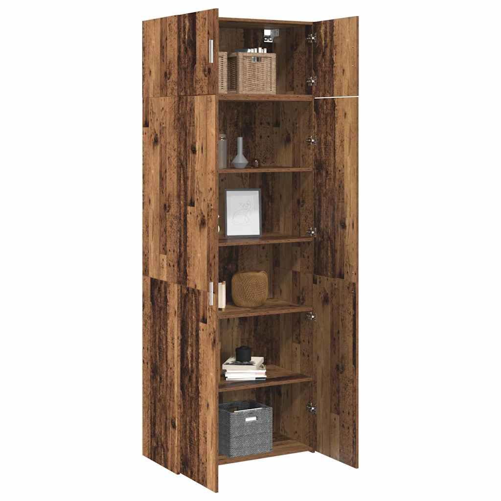 Générique Armoire de Rangement Bois Ancien 80 x 42,5 x 225 cm,Buffets & bahuts,3394515