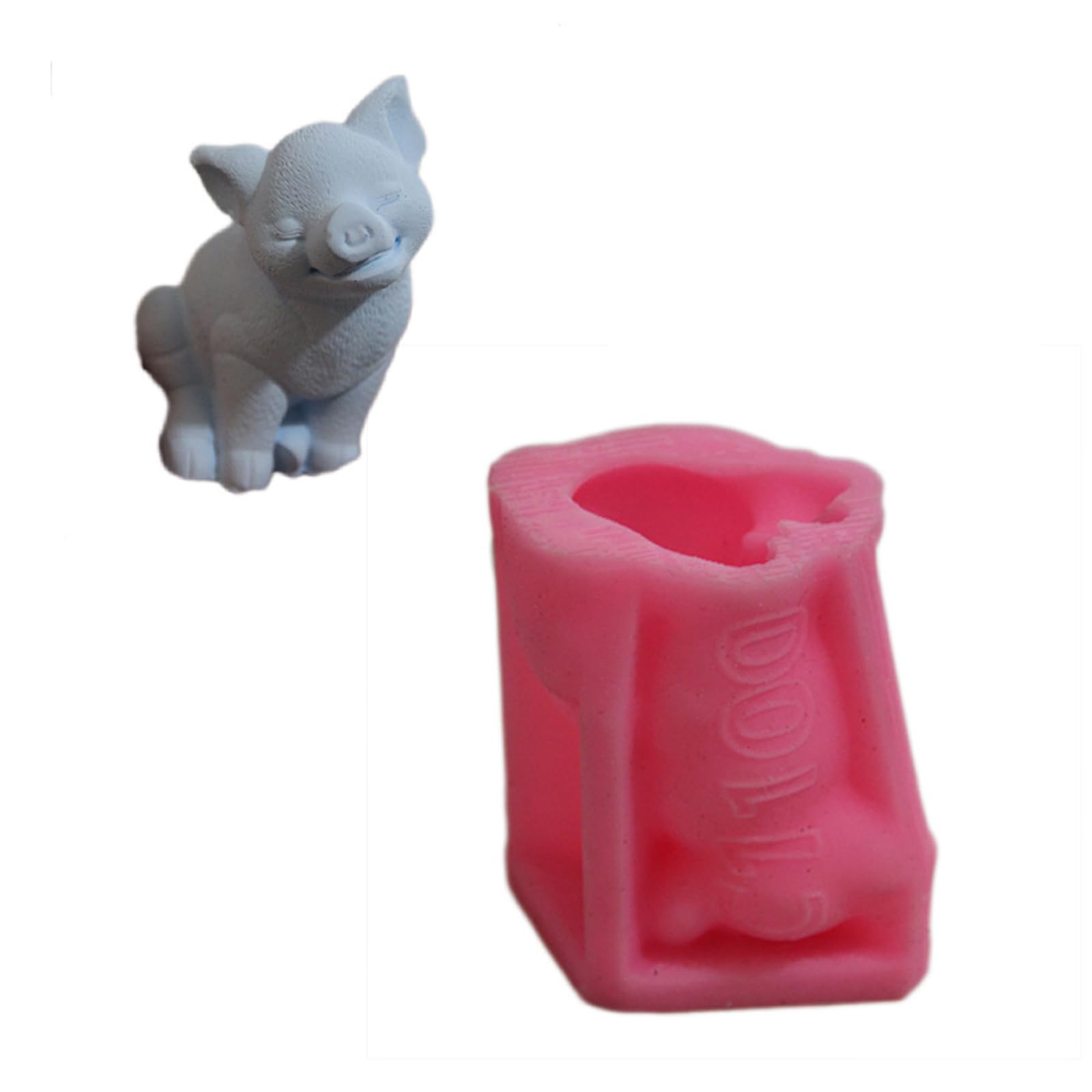 Msioytog Silicone Animal with Pigs Koala and Bird Figures for Candlewax Projects and Home Decorations Render for
