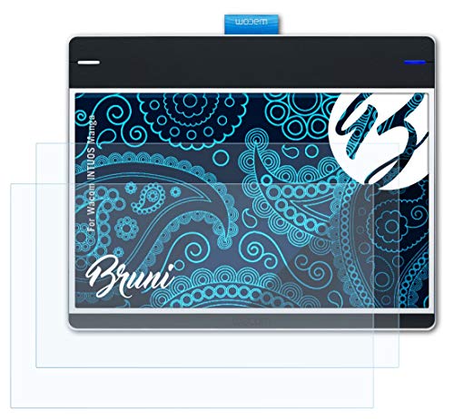 Bruni Protecteur d'écran Compatible avec Wacom INTUOS Manga Film Protecteur, Cristal Clair Écran Protecteur (2X)