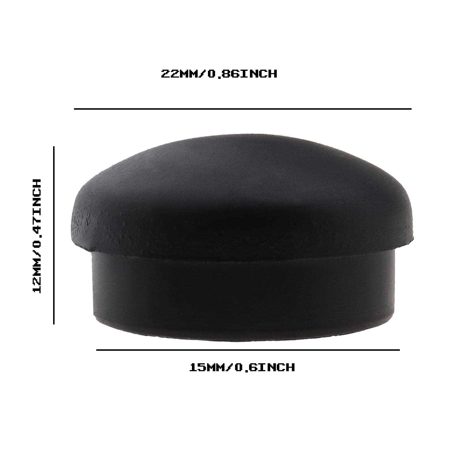 Lot De 2 Capuchons D'écrou Pour Bras D'essuie-glace Avant - Réf. 8Z0955205 - Compatible Audi, Seat, VW - Plastique Noir Résistant